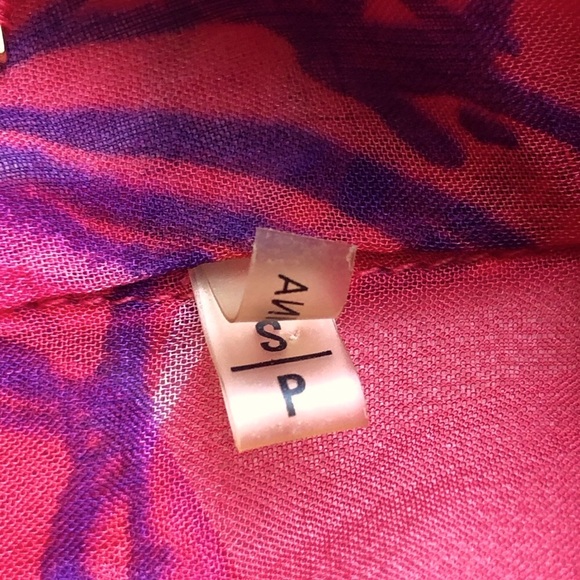 ELIE TAHARI 100% Silk Sheer Floral Blouse - Women’s SP - Picture 13 of 14